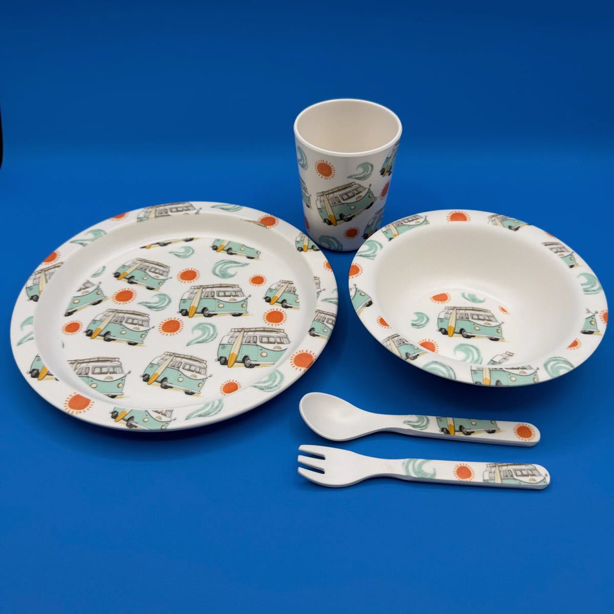 Surfer Van Kids Plate Set