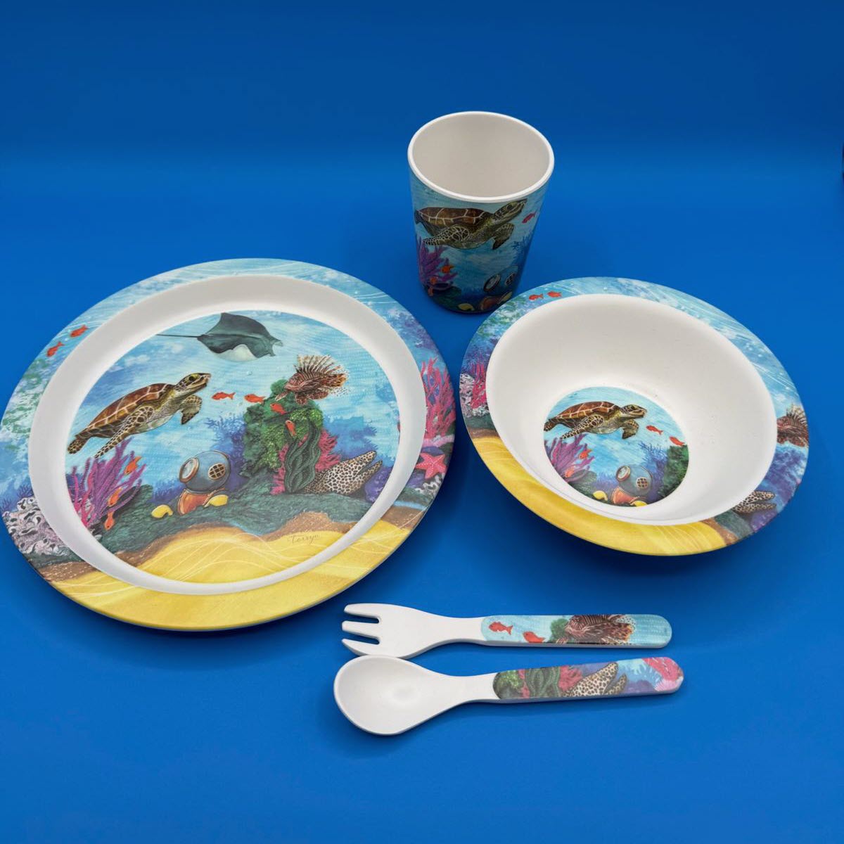Turtle Kids Plate Set