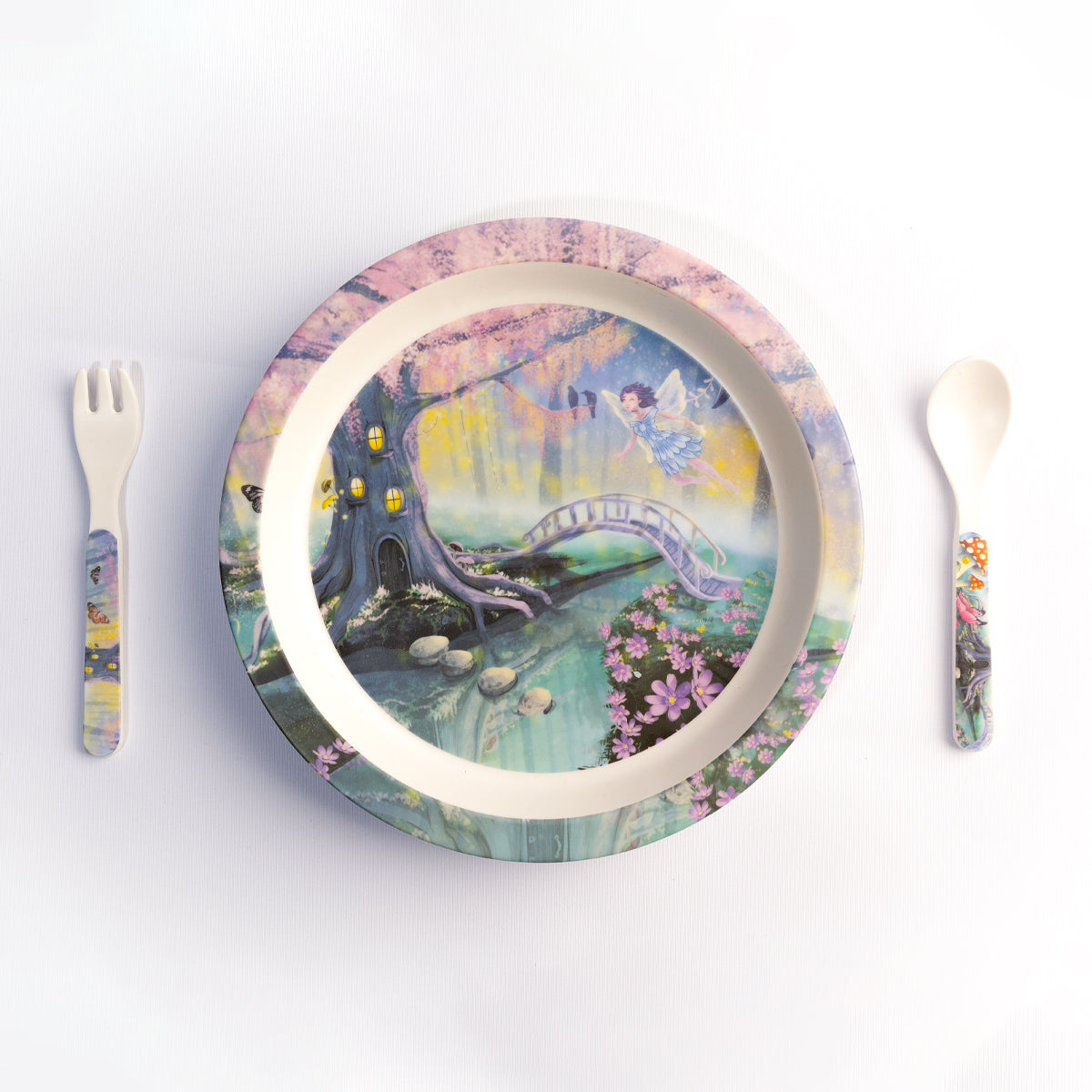 Forest Fairy Kids Plate Set