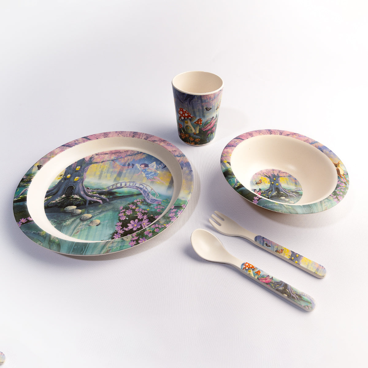 Forest Fairy Kids Plate Set