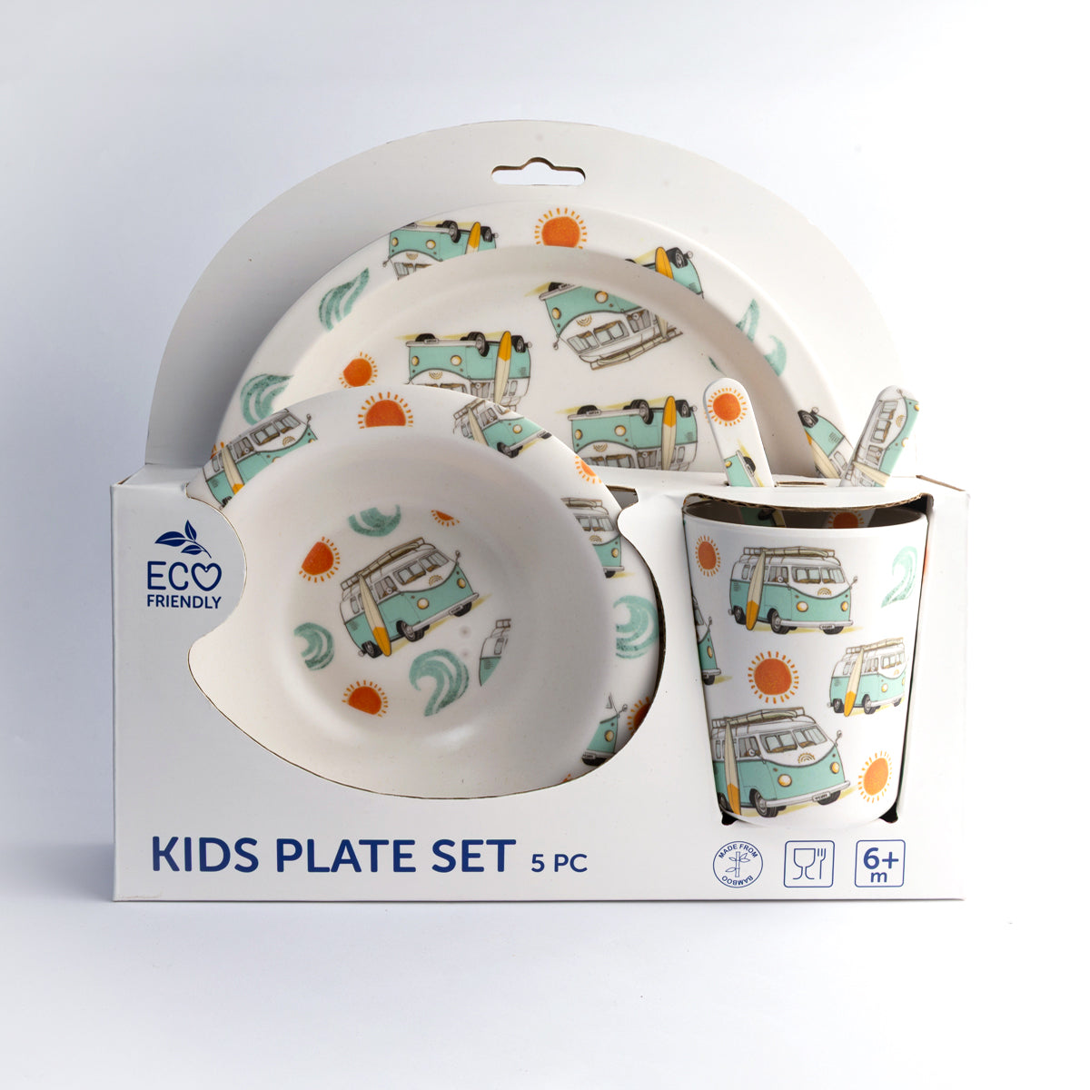 Surfer Van Kids Plate Set