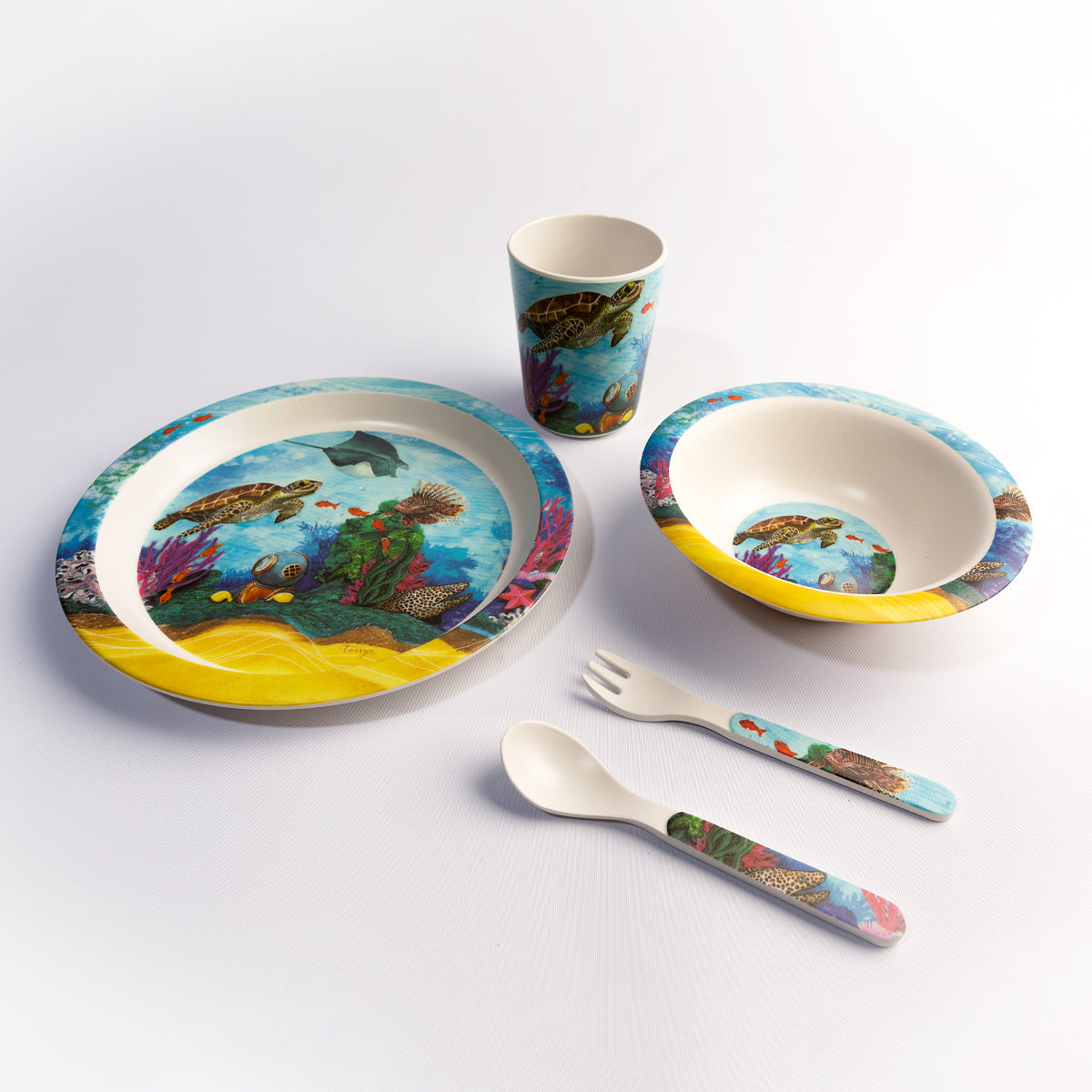 Turtle Kids Plate Set